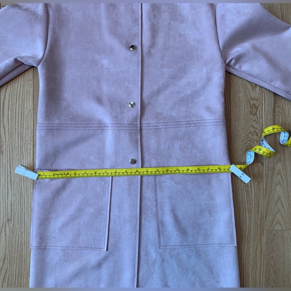Jackie O. Blush Pink Zara Midi Coat - Picture 4 of 13